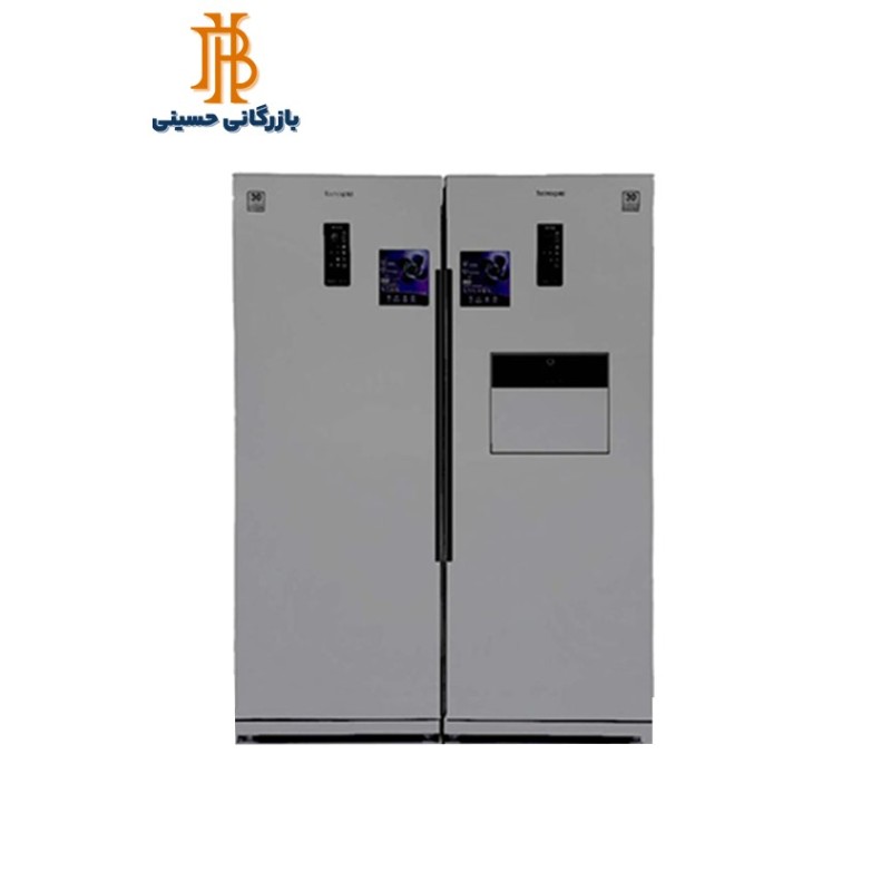 يخچال فريزر دوقلو تاکنو 600-601 استيل